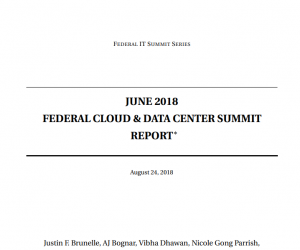 June 2018 Federal Cloud & Data Center Summit Report